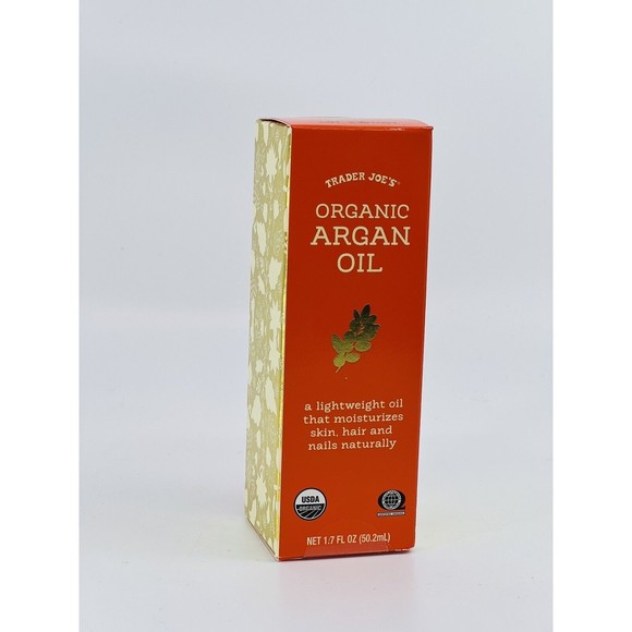 TRADER JOE'S 100% ORGANIC ARGAN OIL 1.7 Oz Nourish Skin Hair Nails NaturallyPURE - Picture 16 of 16